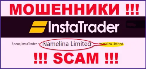 Namelina Limited - это руководство преступно действующей компании Insta Trader