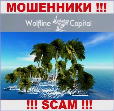 Мошенники WolflineCapital не предоставляют правдивую инфу относительно их юрисдикции
