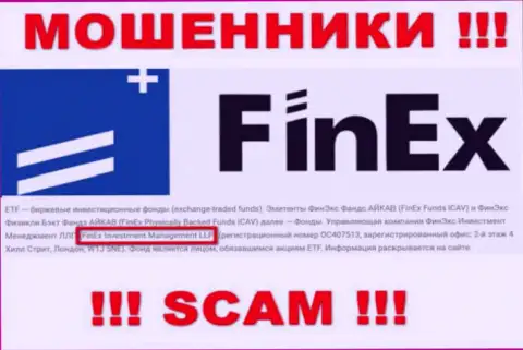 Юр. лицо, владеющее ворами FinEx - это ФинЭкс Инвестмент Менеджмент ЛЛП