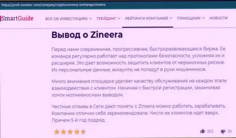 О выводе вложенных средств в брокерской компании Zinnera Com на веб-ресурсе Profi-Investor Com