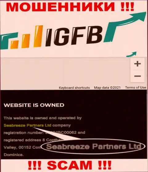 Seabreeze Partners Ltd владеющее компанией IGFB One