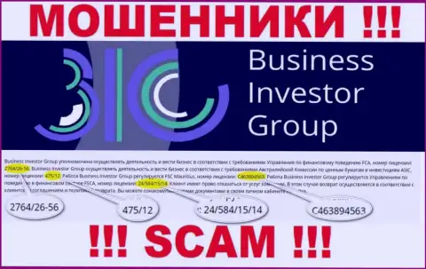 Хотя Business Investor Group и показывают лицензию на интернет-сервисе, они в любом случае ЖУЛИКИ !!!