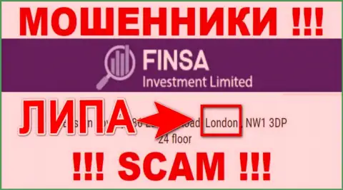 FinsaInvestmentLimited - это МОШЕННИКИ, обувающие доверчивых клиентов, оффшорная юрисдикция у конторы фиктивная