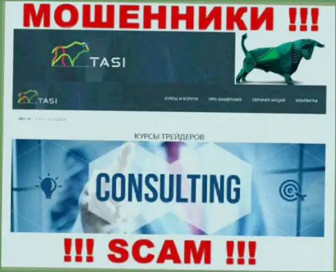 Кидалы TasInvest Com представляются профессионалами в направлении Consulting