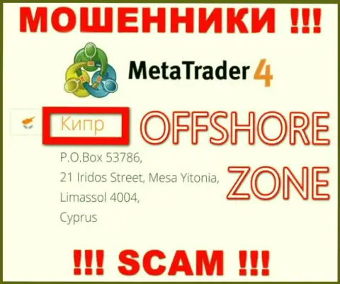 Контора MetaQuotes Ltd имеет регистрацию довольно-таки далеко от оставленных без денег ими клиентов на территории Кипр