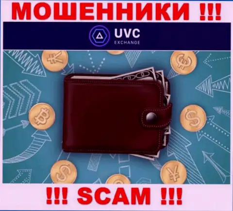 Крипто кошелек - в данном направлении оказывают услуги мошенники UVC Exchange