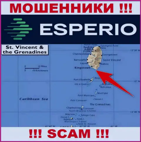 Оффшорные internet-мошенники Эсперио прячутся вот здесь - Kingstown, St. Vincent and the Grenadines
