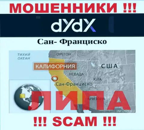 dYdX - это МОШЕННИКИ !!! Публикуют фейковую инфу относительно их юрисдикции
