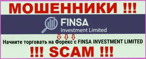 С FinsaInvestmentLimited Com, которые промышляют в области FOREX, не сможете заработать - это обман