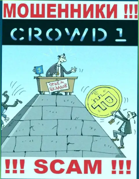 Пирамида - конкретно в таком направлении оказывают свои услуги аферисты Crowd1 Network Ltd