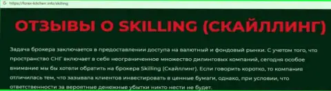 Skilling - это контора, совместное сотрудничество с которой приносит лишь потери (обзор деятельности)
