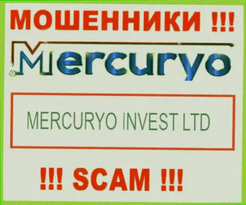 Юридическое лицо Меркурио - Меркурио Инвест Лтд, именно такую инфу опубликовали мошенники у себя на web-сервисе