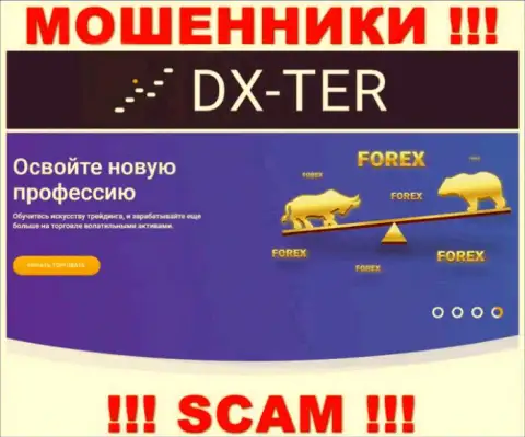 С компанией DX-Ter Com сотрудничать очень опасно, их сфера деятельности Форекс - это капкан