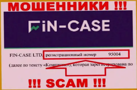 Номер регистрации организации Fin-Case Com: 95004