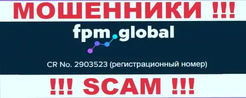 В internet сети работают махинаторы FPM Global !!! Их номер регистрации: 2903523