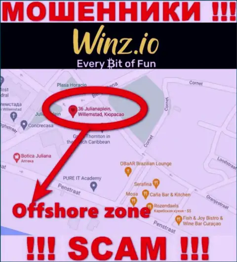 Winz имеют офшорную регистрацию: Curaçao - будьте крайне осторожны, мошенники