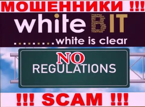 С WhiteBit крайне рискованно совместно работать, так как у конторы нет лицензии и регулятора