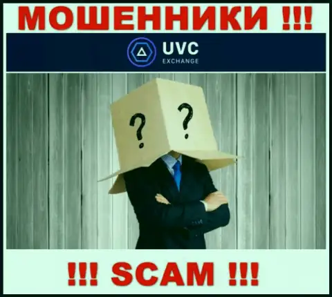 Не сотрудничайте с шулерами UVC Exchange - нет информации об их непосредственных руководителях