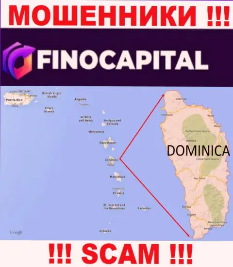 Официальное место регистрации FinoCapital Io на территории - Доминика