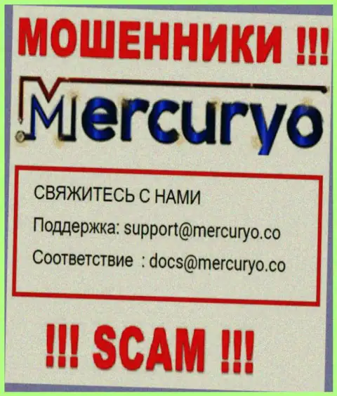 Лучше не писать сообщения на электронную почту, показанную на интернет-ресурсе мошенников Меркурио Ко - могут легко раскрутить на деньги