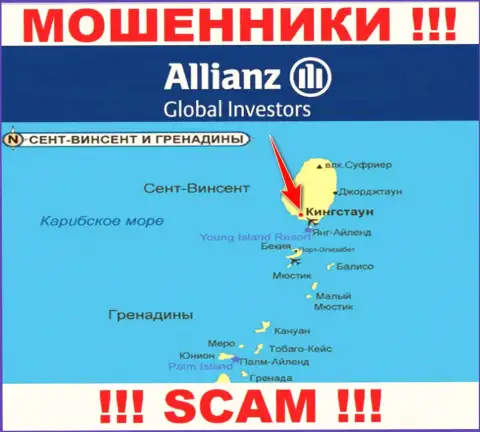 Allianz Global Investors LLC беспрепятственно грабят, потому что расположены на территории - Кингстаун, Сент-Винсент и Гренадины