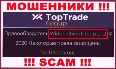 Данные о юридическом лице Топ Трейд Групп у них на официальном веб-сайте имеются - это Widdershins Group LTD